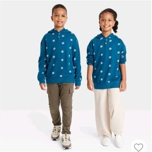 Unisex Latino Heritage Month Kids' Hoodie Sweatshirt - Blue S